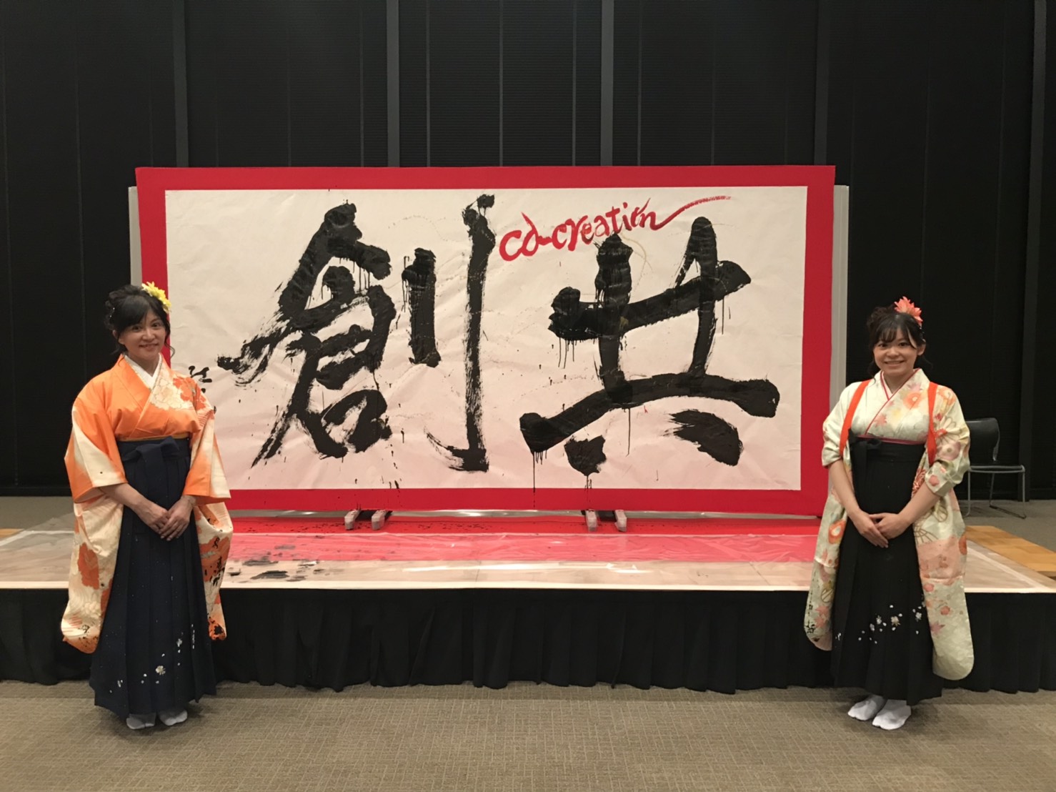 富士通アジアンナイト書道パフォーマンスイベント