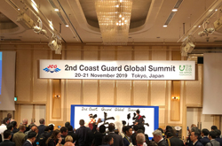 第2回世界海上保安機関長官級会合フェアウェルレセプション　書道パフォーマンス